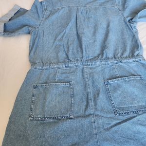 Lilia Short Sleeve Denim Romper